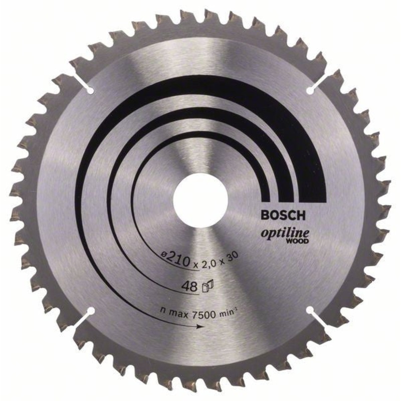 Bosch Optiline Wood circular saw blade 210 x 30 x 2.0 mm. 48 2608640430