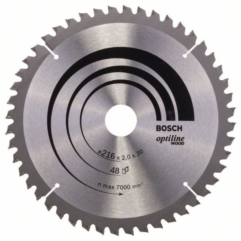 Bosch Optiline Wood circular saw blade 216 x 30 x 2.0 mm. 48 2608640432