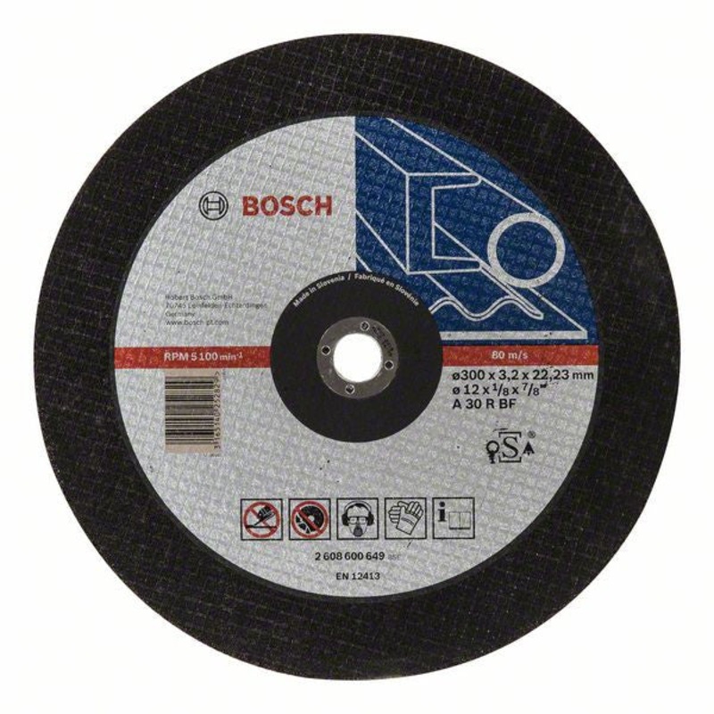 Bosch Expert for Metal straight cutting disc A 30 R BF. 300 mm. 3.2 mm 2608600649