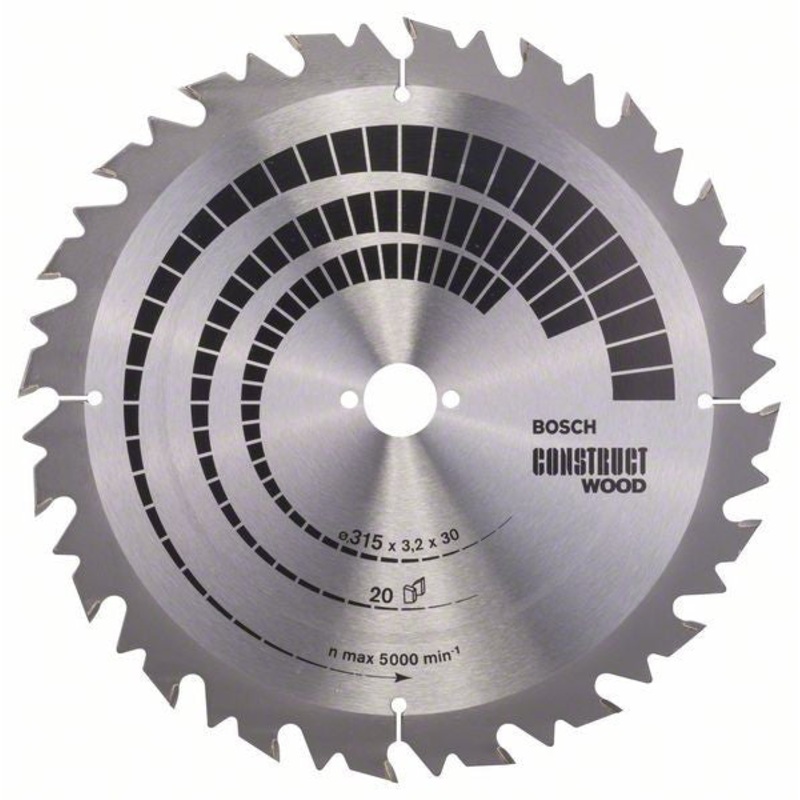 Bosch Construct Wood circular saw blade 350 x 30 x 3.2 mm. 24 2608640702