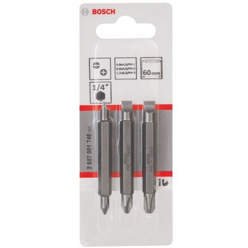 Bosch 3 piece Double Ended Bit Set 2607001746