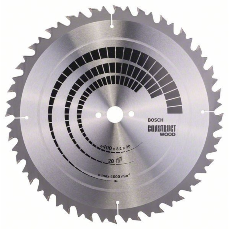 Bosch Construct Wood circular saw blade 400 x 30 x 3.2 mm. 28 2608640703