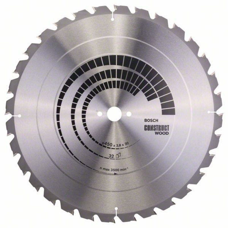 Bosch Construct Wood circular saw blade 450 x 30 x 3.8 mm. 32 2608640694
