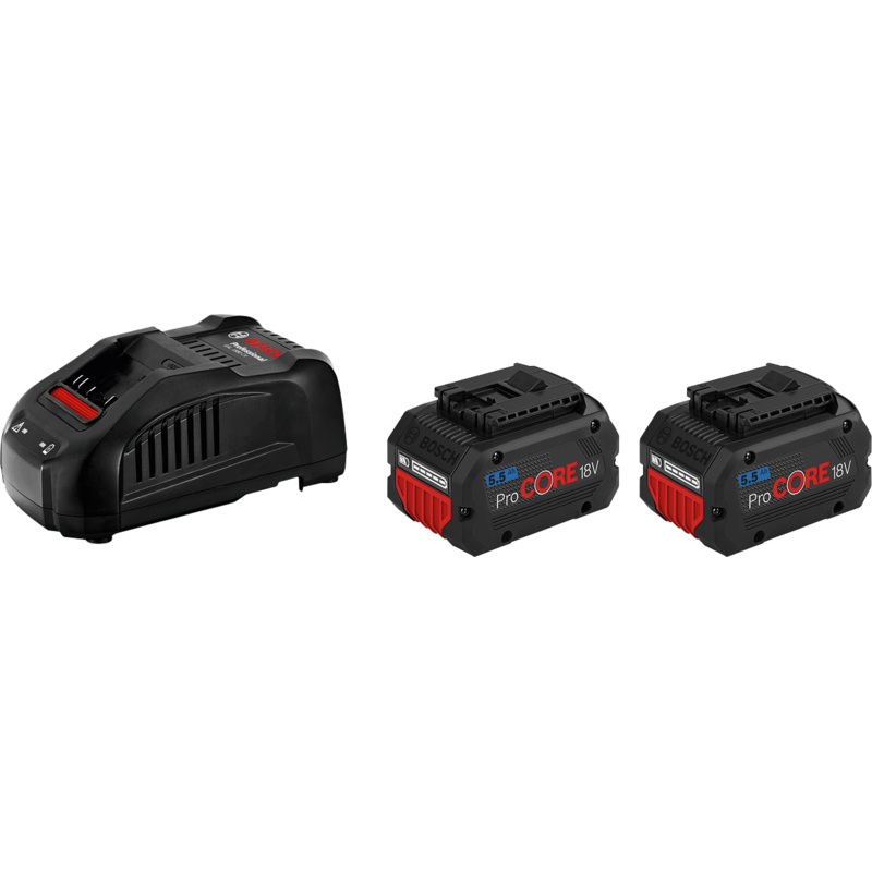Bosch 2 x ProCORE18V 5.5Ah + GAL 1880 CV 1600A0214D