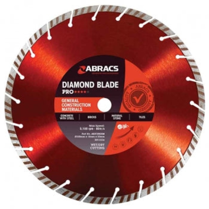 Abracs Turbo Diamond Blade 300X20X10MM ABR ABDT30020M