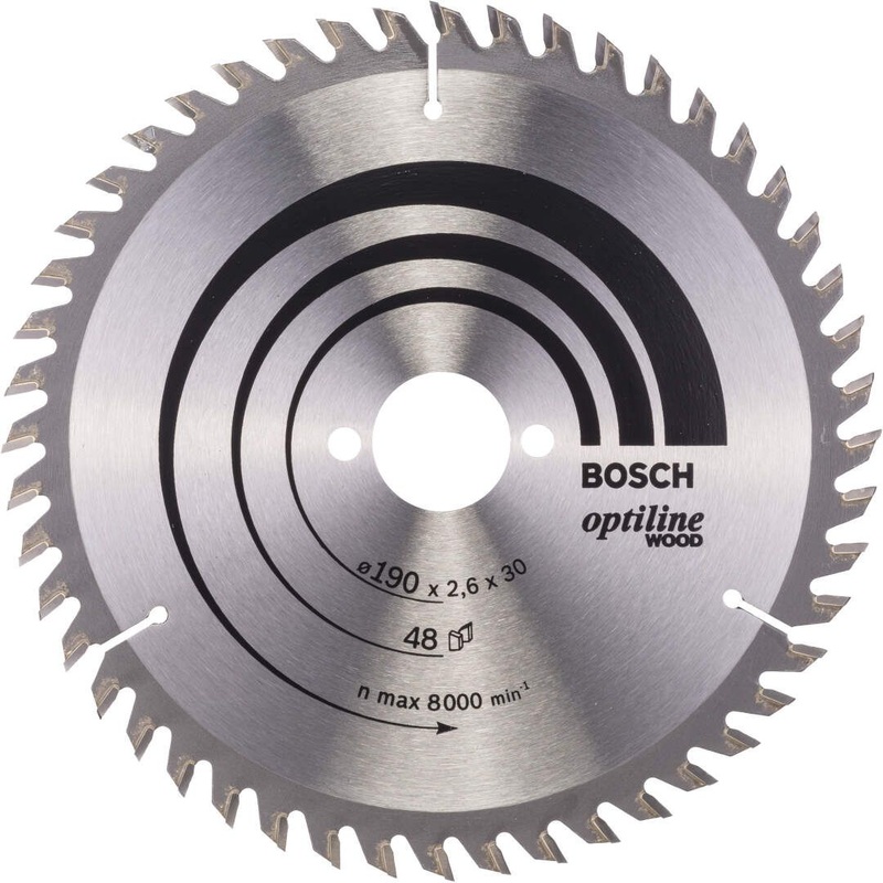Bosch Circular Saw Blade for Wood 190x30x48mmx24T (2pack) 2608644654