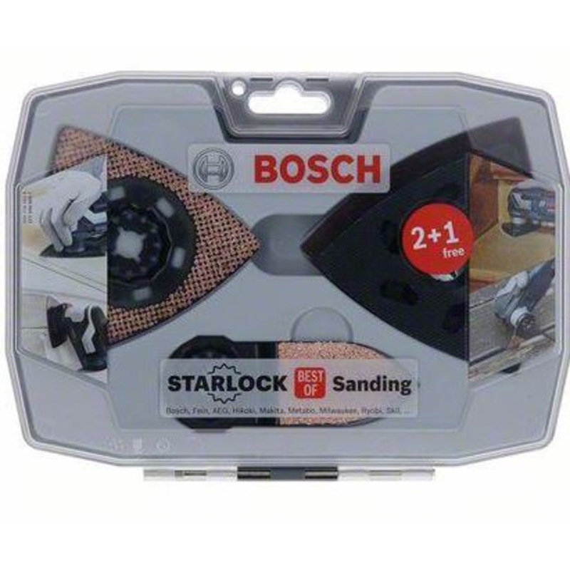 Bosch 3PCE Best of Sanding Starlock Set 2608664133