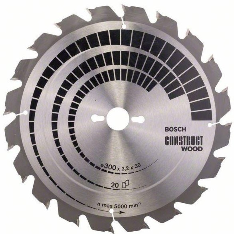 Bosch Circular Saw Blade 300x30x32mm. 20T for Wood 2608640690