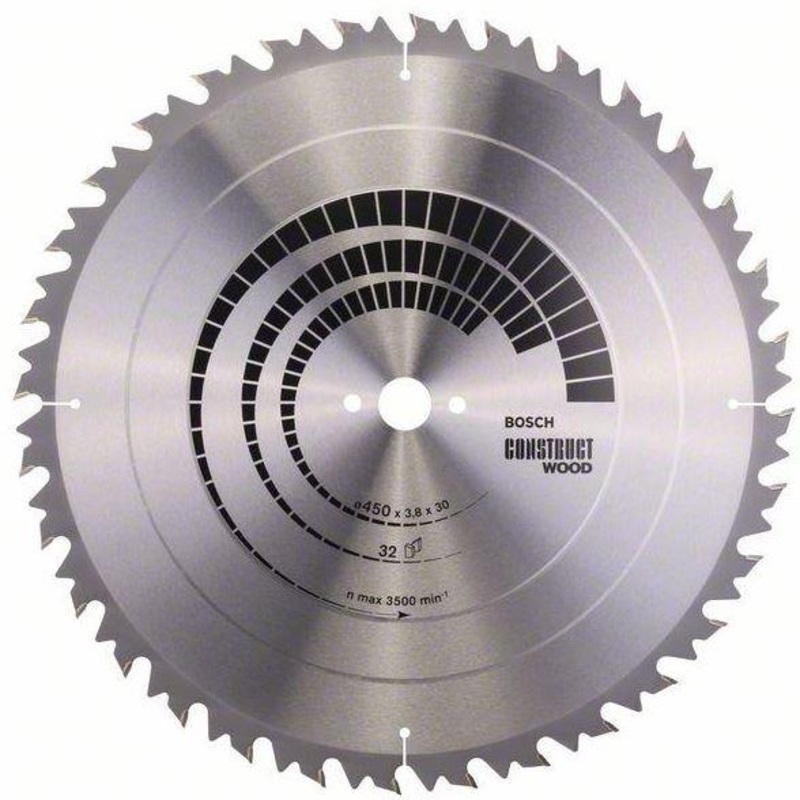 Bosch Construct Wood Circular Saw Blade 450x30x3.8mm. 32T 2608640704