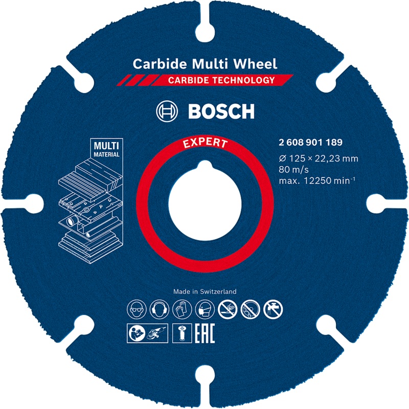 Bosch Expert Carbide Multi Wheel Cutting Disc 125mm 2608901189