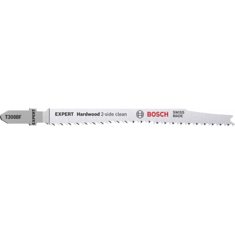Bosch Expert T308 BF Hardwood 2 side clean Jigsaw Blade 5PCE 2608900544
