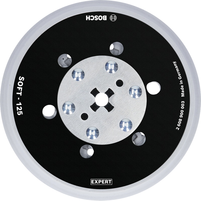 Bosch Expert Multihole Backing Pad 125mm. Soft for GET 55 125; GEX 34 125 2608900003