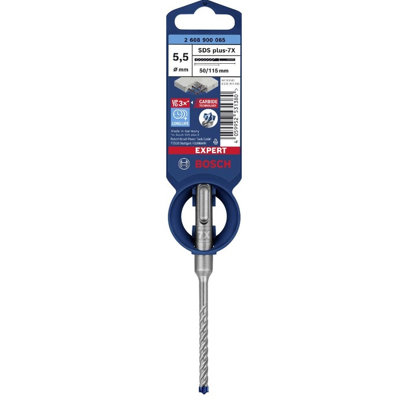 Bosch Expert SDS Plus 7x Hammer Drill Bit 5.5x50x115mm 1PCE 2608900065