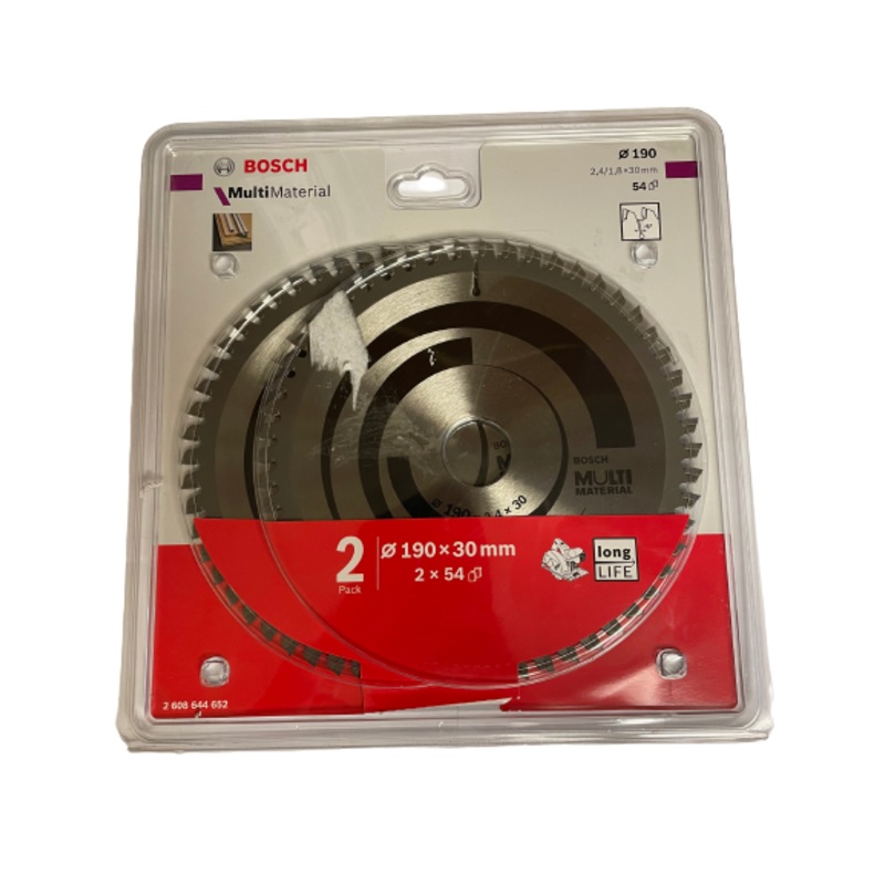 Bosch Circular saw Multi Material 190X30MM Pack Of 2 2608644652