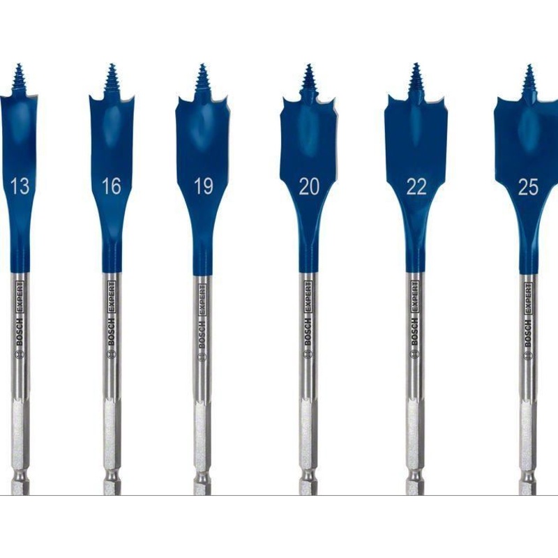 Bosch EXPERT Self Cut Speed Spade Drill Bit Set 13 16 19 20 22 25mm 6PC 2608900333