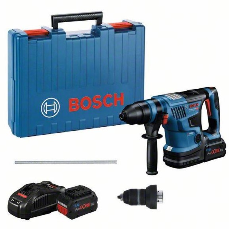 Bosch GBH 18V 34 CF Brushless Cordless Rotary Hammer BITURBO (2x 8.0ah) 0611914072