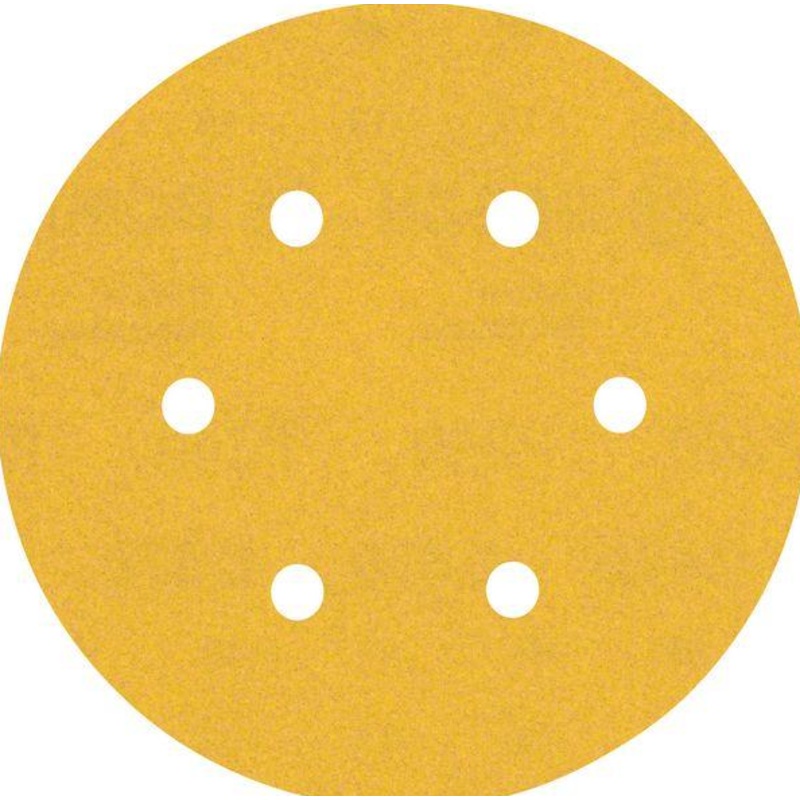 Bosch EXPERT C470 Sandpaper with 6 holes for Random Orbital Sanders 150 mm 180 Grit 5 Pack