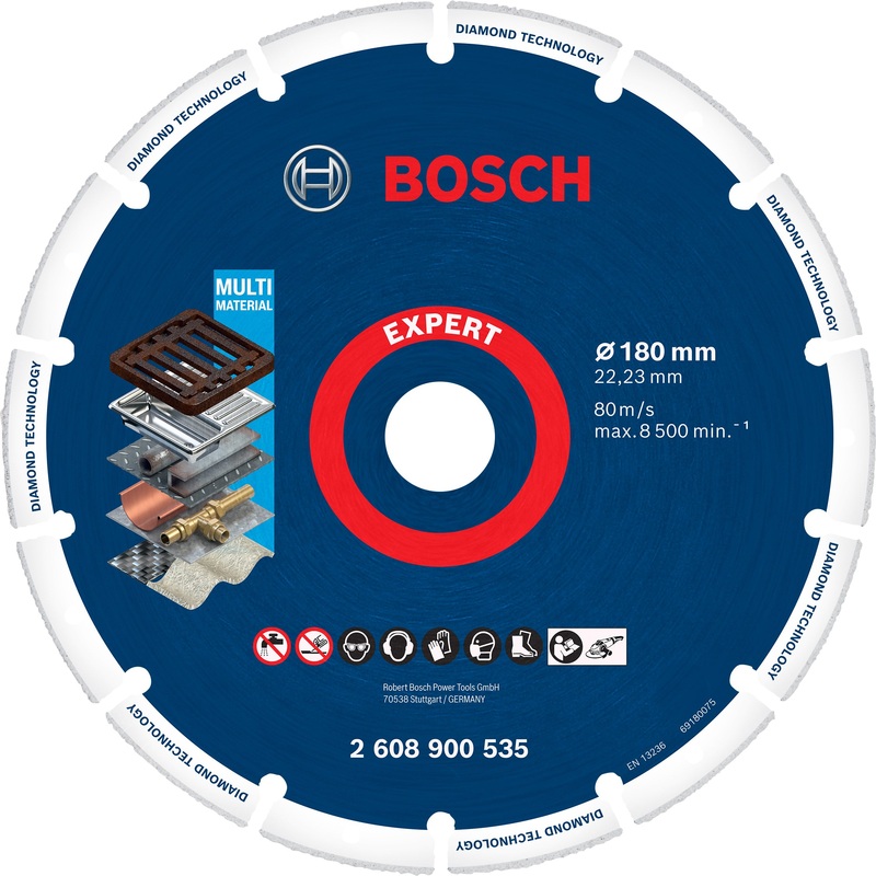 Bosch EXPERT Diamond Metal Wheel Cutting Disc 180 x 22.23 mm 2608900535