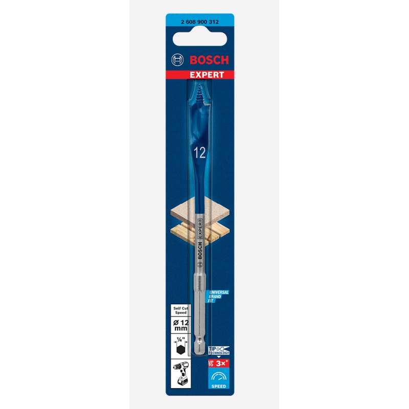 Bosch EXPERT Self Cut Speed Spade Drill Bit 12 x 152 mm