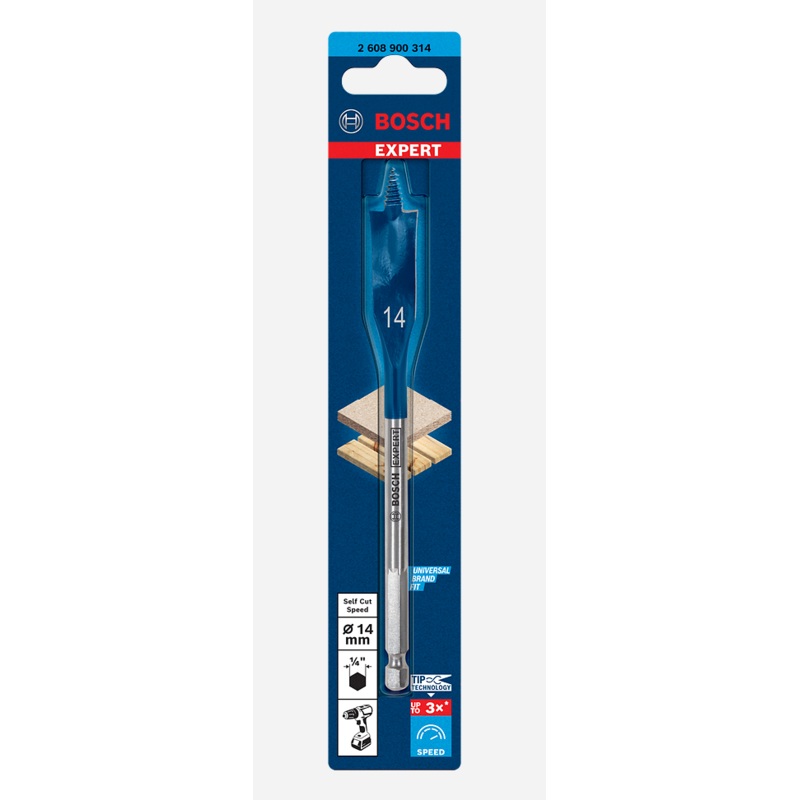 Bosch EXPERT Self Cut Speed Spade Drill Bit 14 x 152 mm