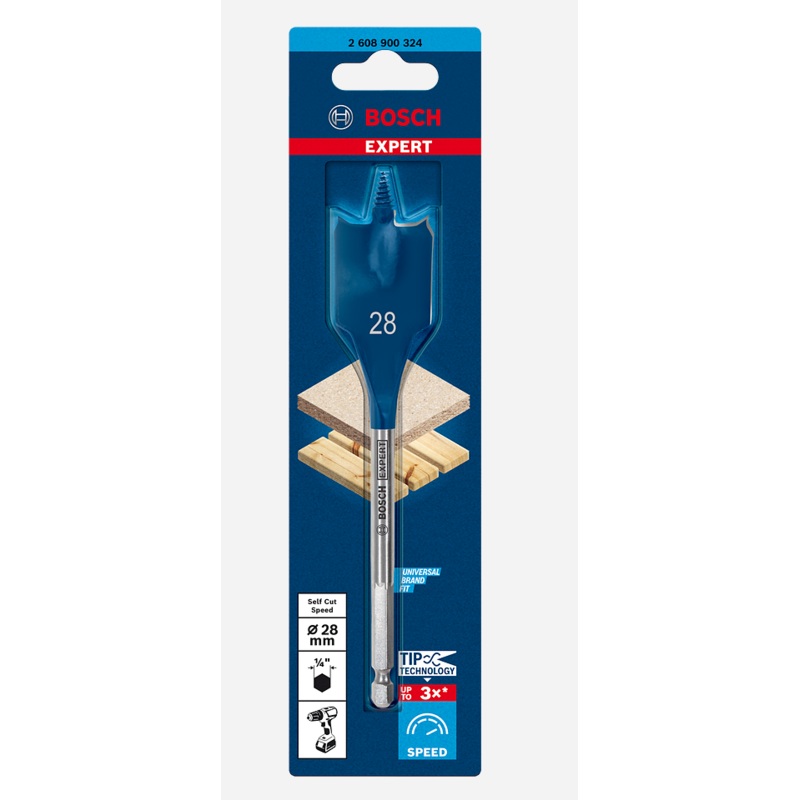 Bosch EXPERT Self Cut Speed Spade Drill Bit 28 x 152 mm