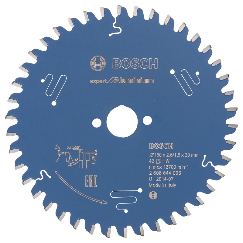 Bosch Circular saw blade Expert for Aluminium 150 x 20 x 2.6 mm. 42 2608644093