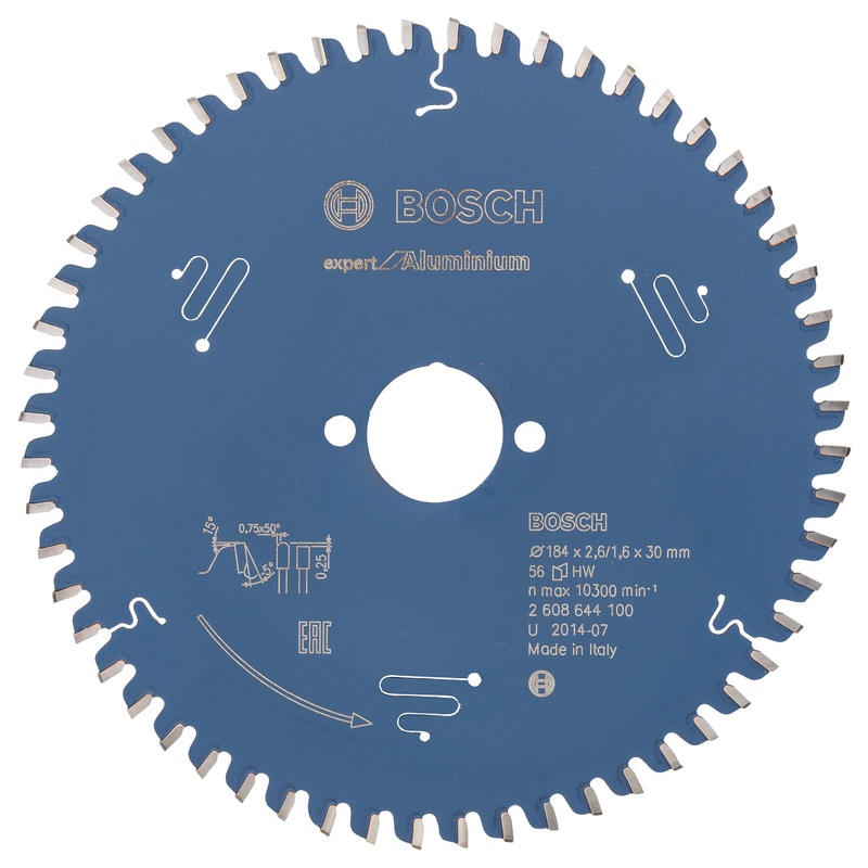 Bosch Circular saw blade Expert for Aluminium 184 x 30 x 2.6 mm. 56 2608644100