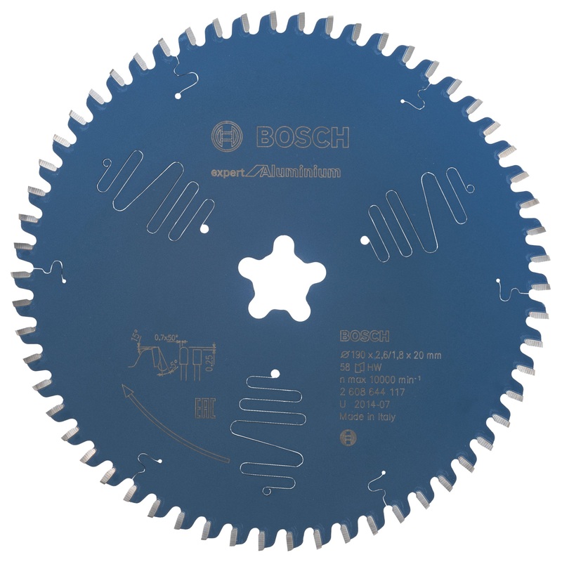 Bosch Circular saw blade Expert for Aluminium 190 x 2.6 mm. 58 2608644117
