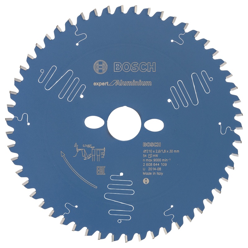 Bosch Circular saw blade Expert for Aluminium 210 x 30 x 2.6 mm. 54 2608644109