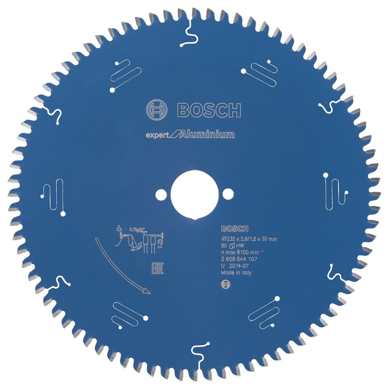 Bosch Circular saw blade Expert for Aluminium 235 x 30 x 2.6 mm. 80 2608644107