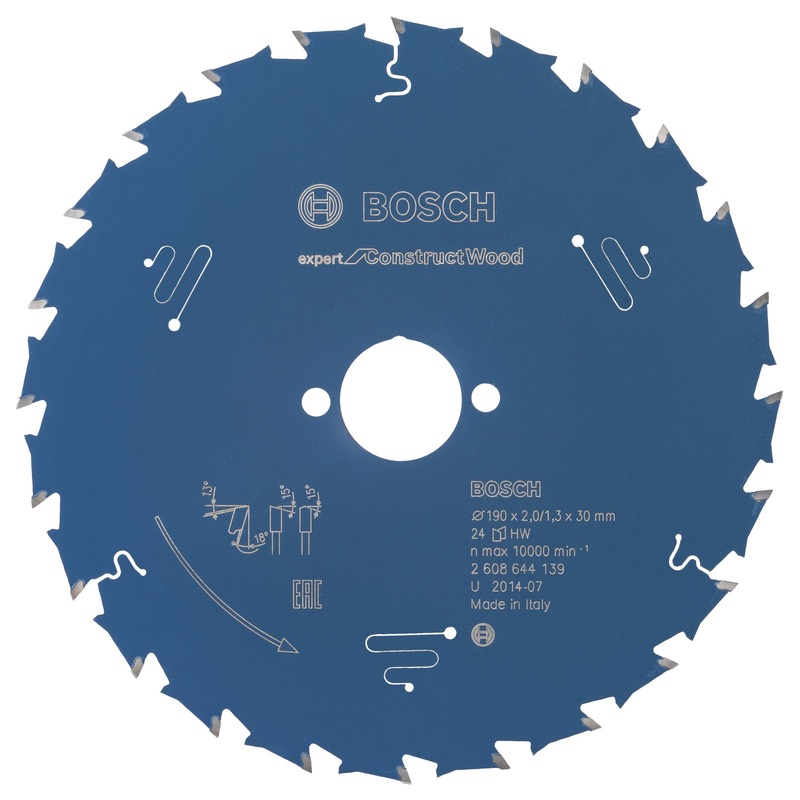 Bosch Circular saw blade Expert for Construct Wood 190 x 30 x 2.0 mm. 24 2608644139