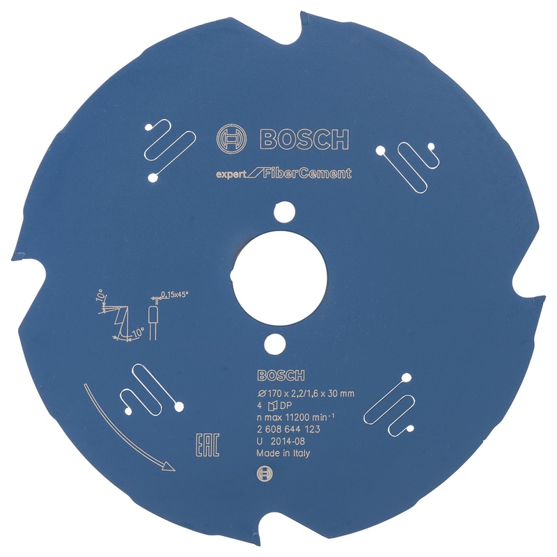 Bosch Circular saw blade Expert for Fibre Cement 170 x 30 x 2.2 mm. 4 2608644123