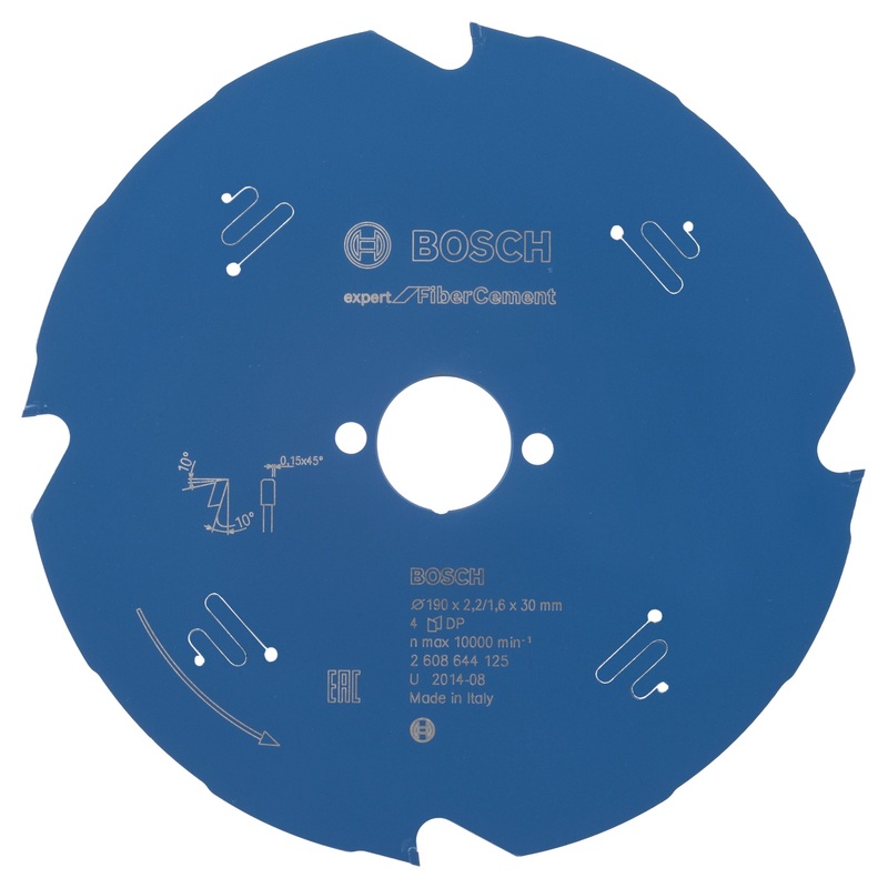 Bosch Circular saw blade Expert for Fibre Cement 190 x 30 x 2.2 mm. 4 2608644125