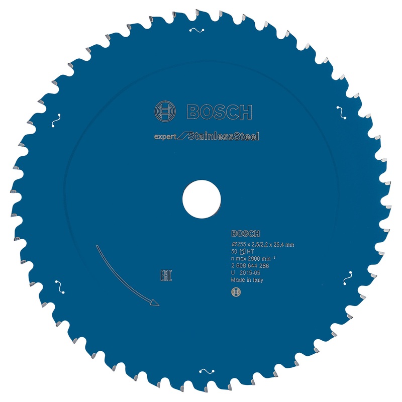 Bosch Circular saw blade Expert for Stainless Steel 255 x 25.4 x 2.5 x 50 2608644286