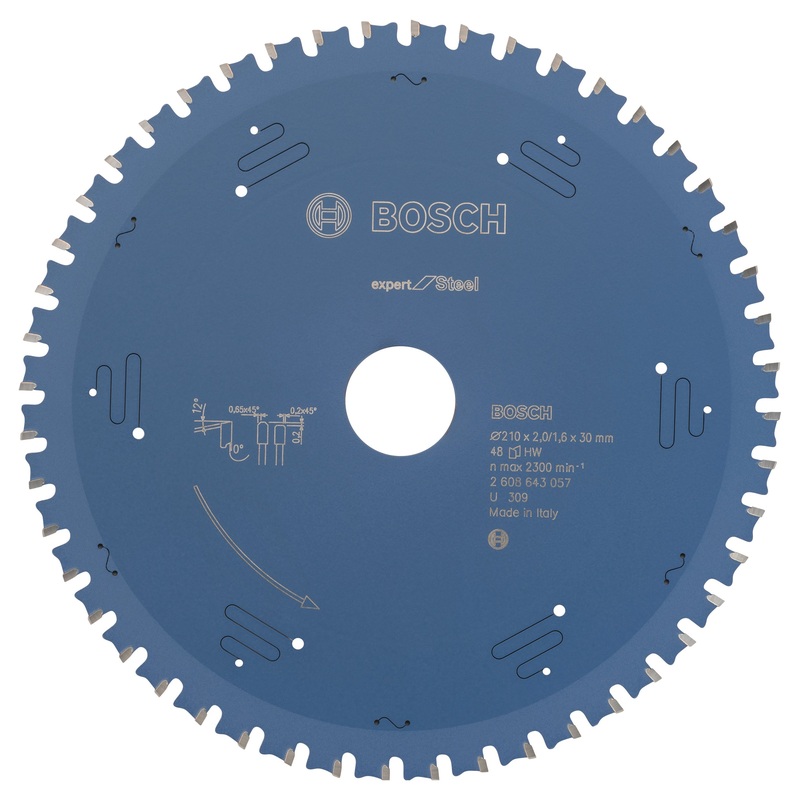 Bosch Circular saw blade Expert for Steel 210 x 30 x 2.0 mm. 48 2608643057