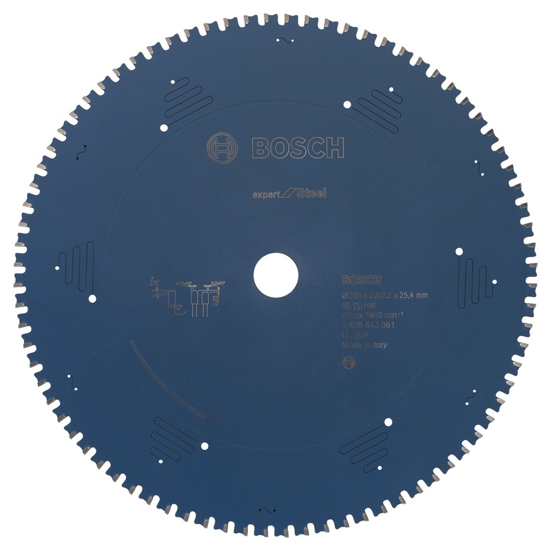 Bosch Circular saw blade Expert for Steel 305 x 25.4 x 2.6 mm. 80 2608643061