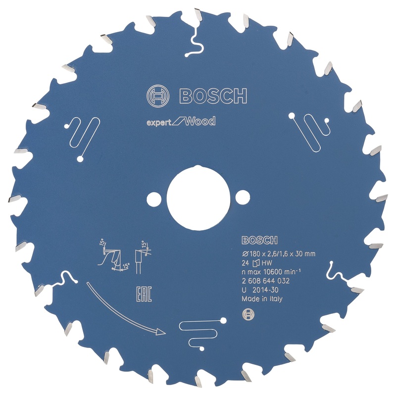 Bosch Circular saw blade Expert for Wood 180 x 30 x 2.6 mm. 24 2608644032