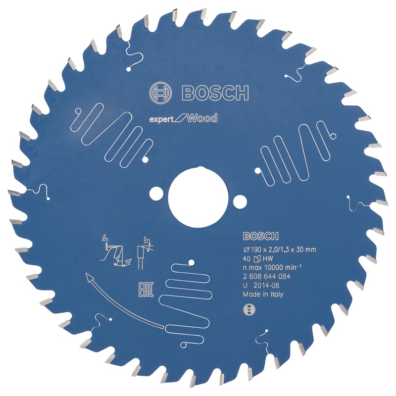 Bosch Circular saw blade Expert for Wood 190 x 30 x 2.0 mm. 40 2608644084