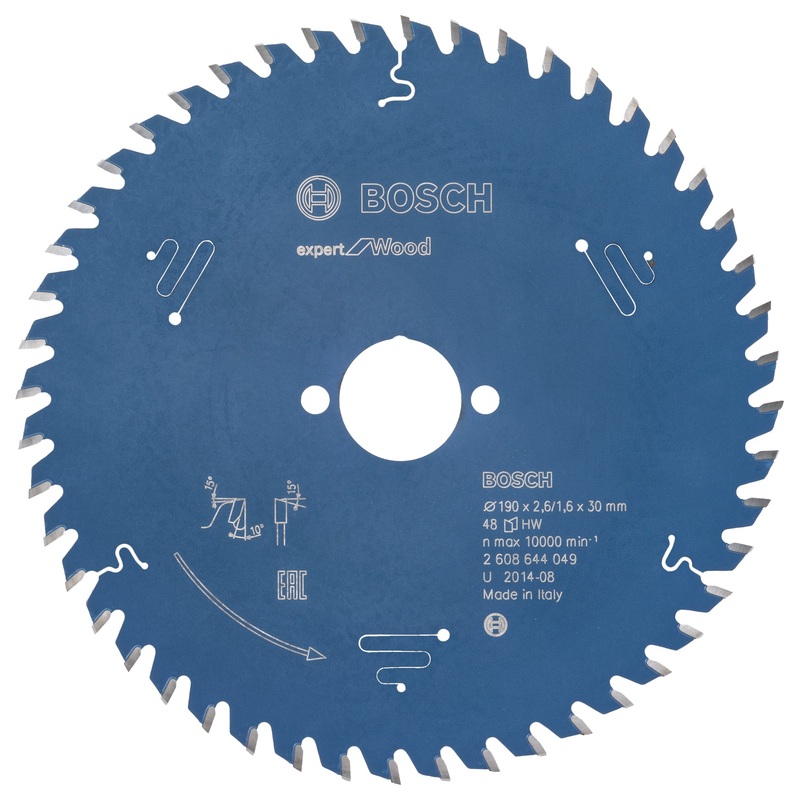 Bosch Circular saw blade Expert for Wood 190 x 30 x 2.6 mm. 48 2608644049