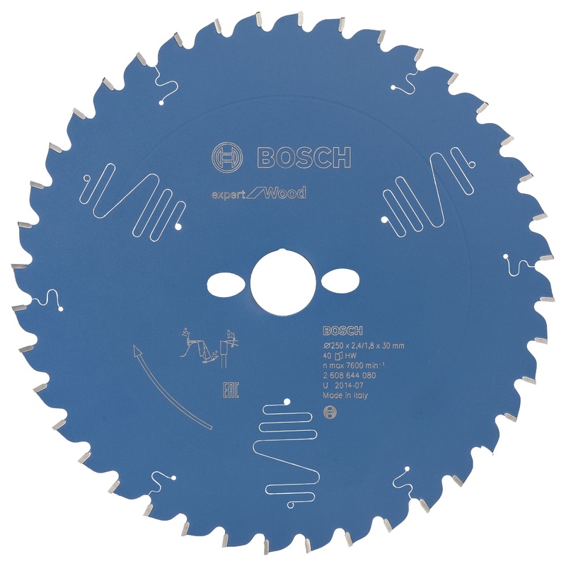Bosch Circular saw blade Expert for Wood 250 x 30 x 2.4 mm. 40 2608644080