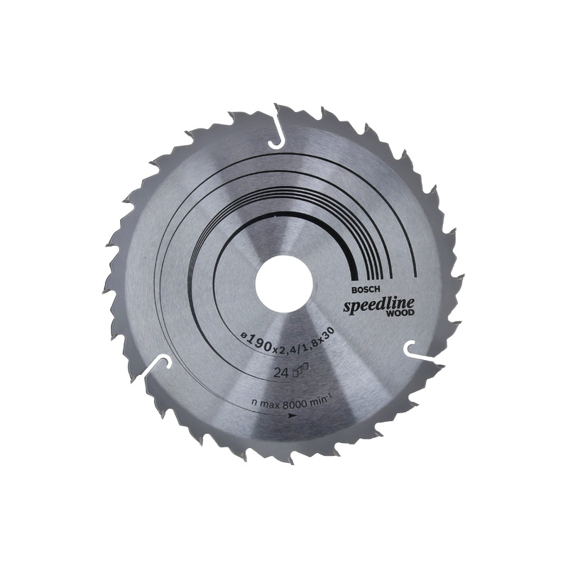 Bosch Circular saw blade Speedline Wood 190 x 30 x 2.4 mm. 24 2608640801