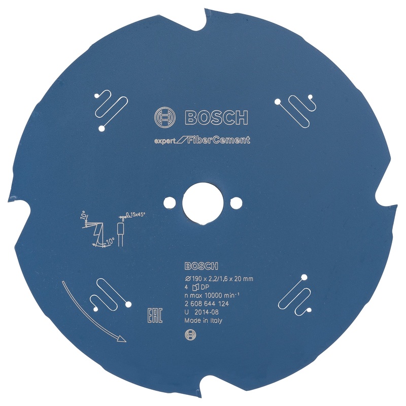 Bosch Expert for Fibre Cement circular saw blade 190 x 20 x 2.2 mm. 4 2608644124