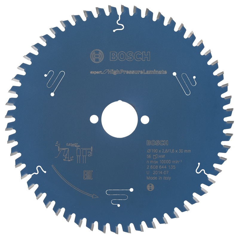 Bosch Expert for High Pressure Laminate circular saw blade 190 x 30 x 2.6 mm. 56 2608644135