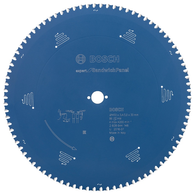 Bosch Expert for Sandwich Panel circular saw blade 450 x 30 x 3.4 mm. 86 2608644148