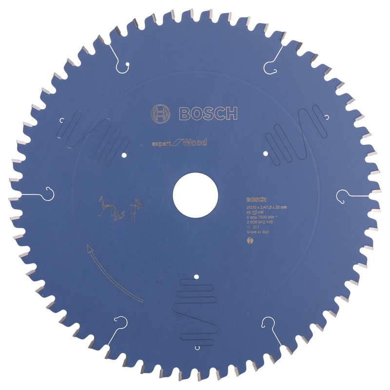 Bosch Expert for Wood circular saw blade 250 x 30 x 2.4 mm. 60 2608642498