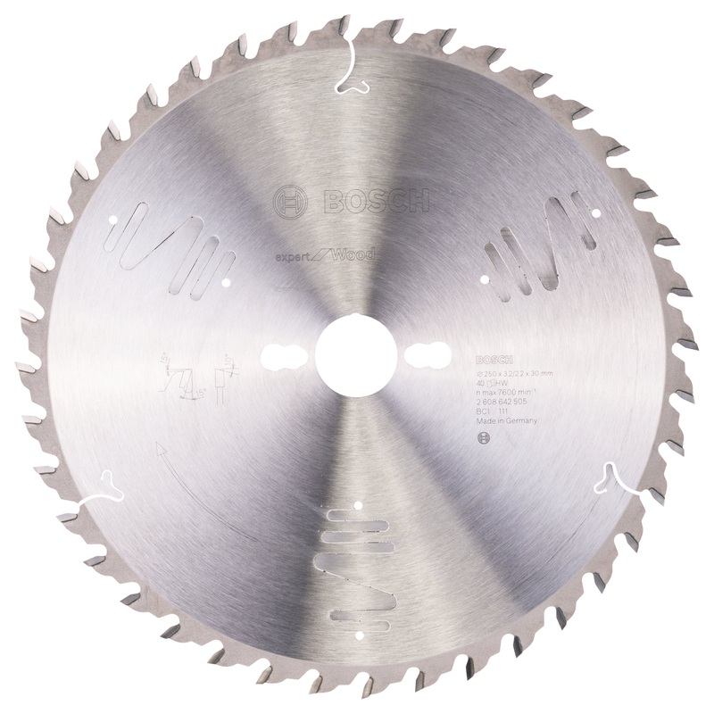 Bosch Expert for Wood circular saw blade 250 x 30 x 3.2 mm. 40 2608642505