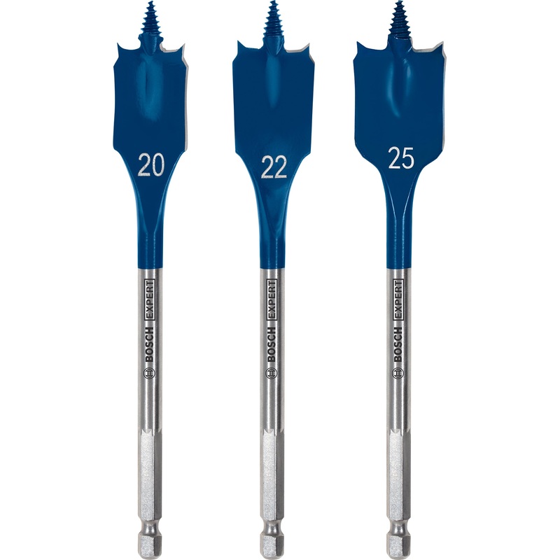 Bosch EXPERT Self Cut Speed Spade Drill Bit Set 20 22 25 mm 3 pc 2608900331