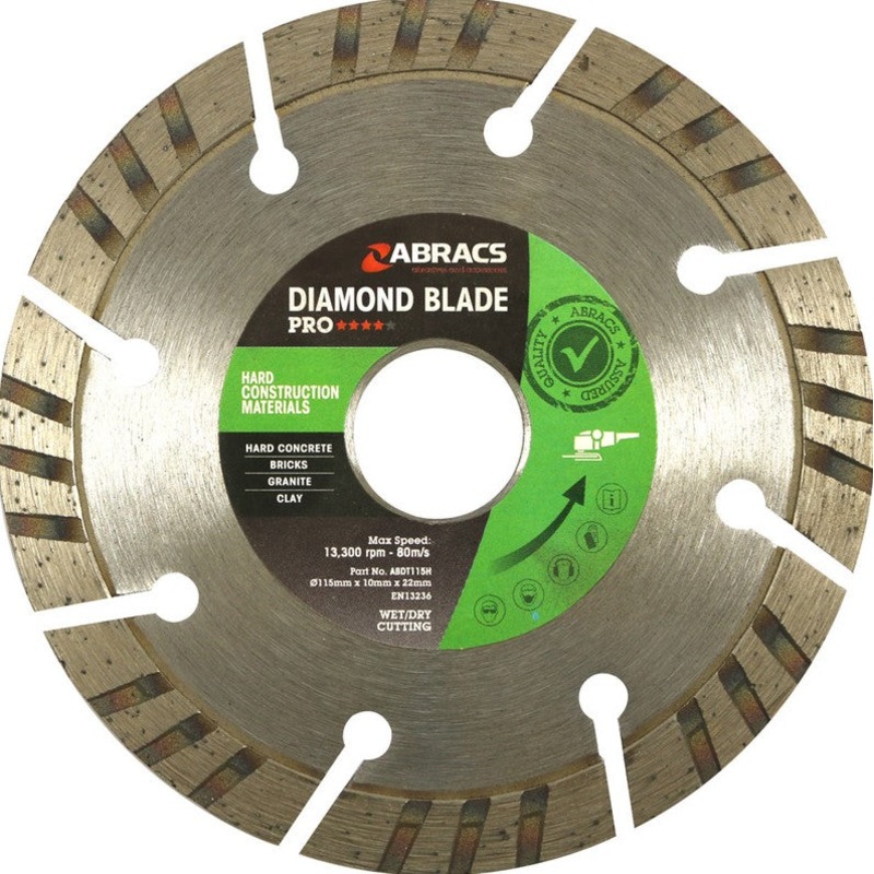Abracs ABDT115H Specialist Diamond Blade HCM Pro 115 x 22mm