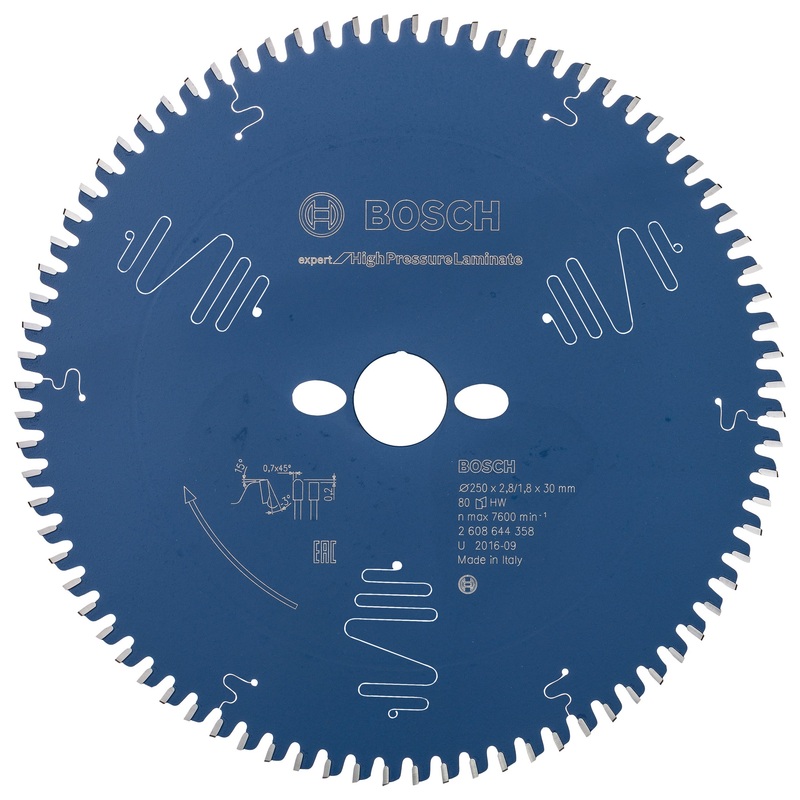 Bosch Expert for High Pressure Laminate Circular Saw Blade 250×30 80 2608644358