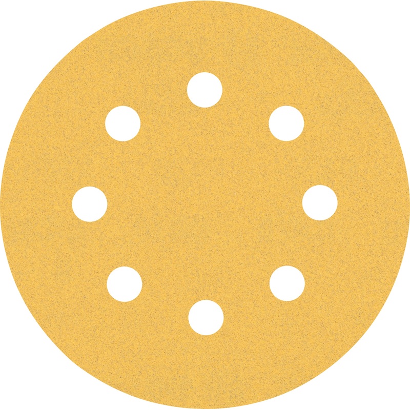Bosch EXPERT C470 Sandpaper with 8 holes for Random Orbital Sanders 115 mm. G 120 5 pc 2608900797